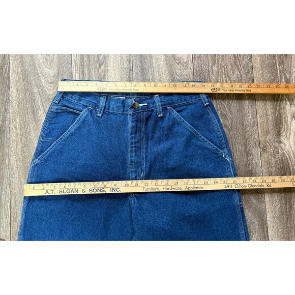 NWT Carhartt Loose Fit Original Dungaree Denim Jeans Darkstone Size 32X34 IRREGU - Picture 5 of 9